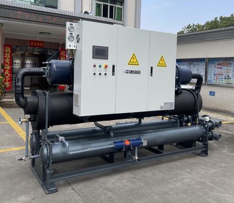 JLSW-200D 맞춤형 물 냉각 나사 압축기 냉각기 PLC 제어 100kW